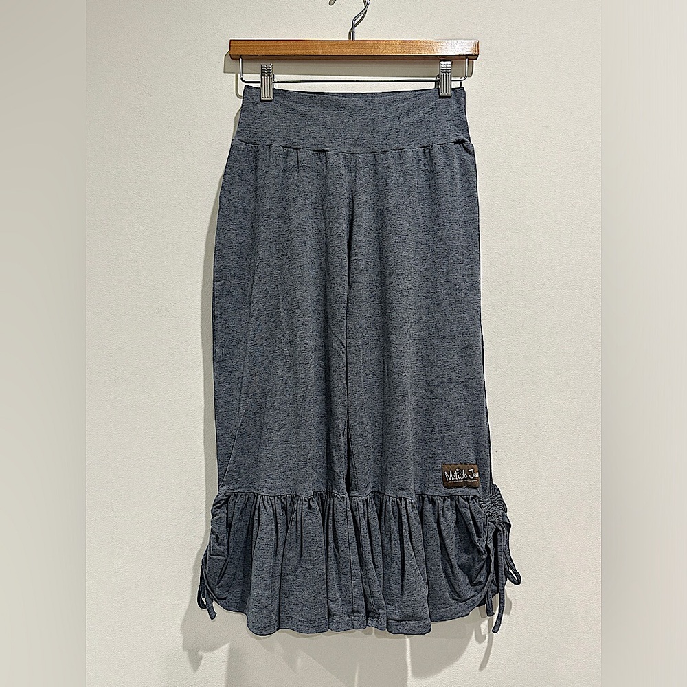 Matilda Jane Gray Ruffle Capri Pants - Picture 2 of 6